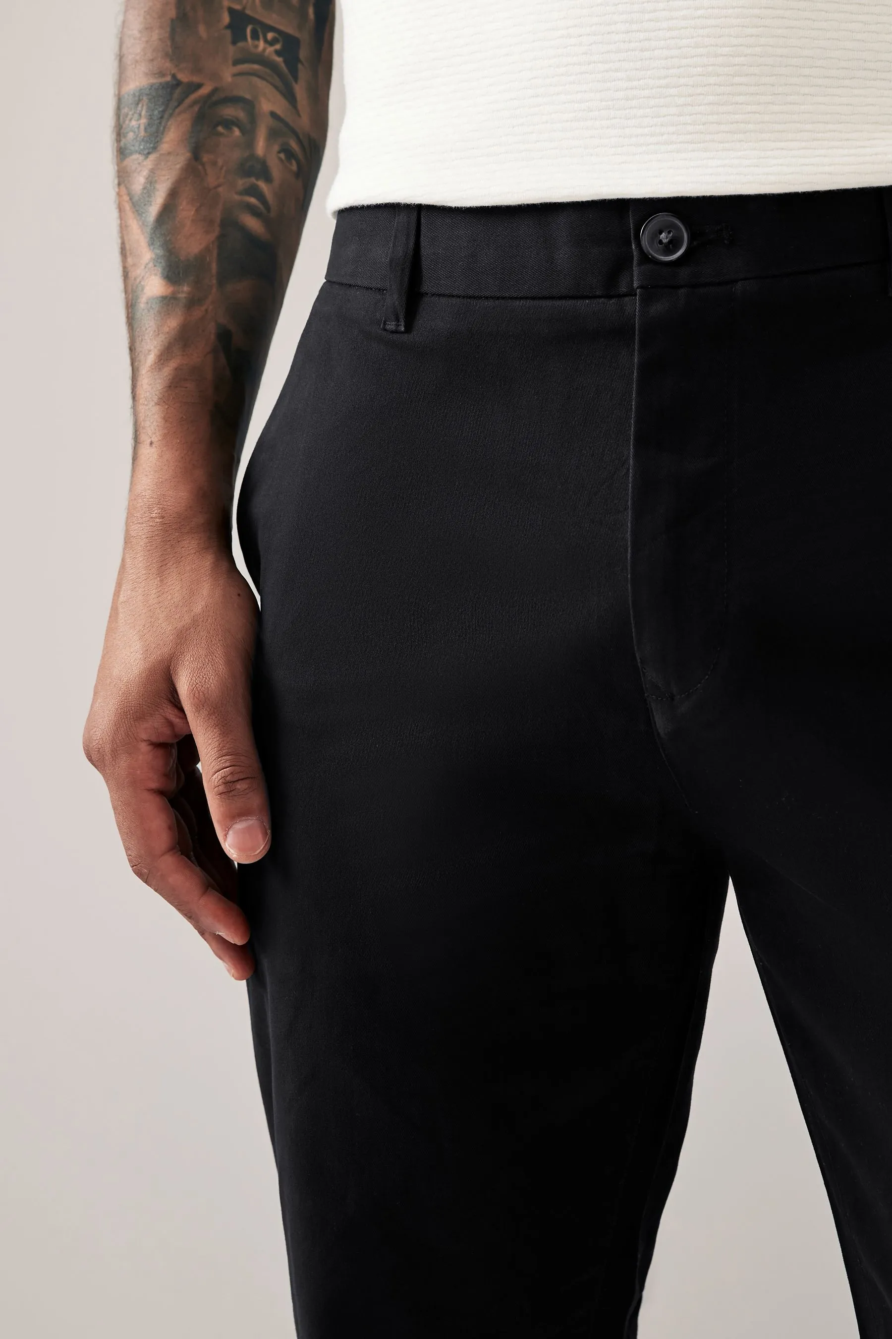 Stretch Chinos Pantaloni Vestibilità slim     
